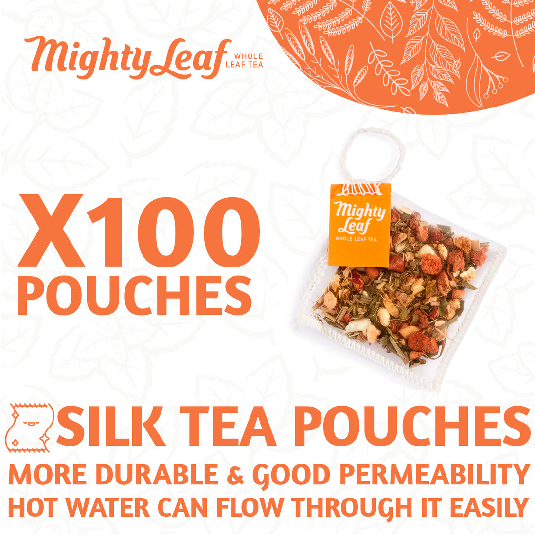 Ginger Twist - Mighty Leaf  X 100 Tea Pouches