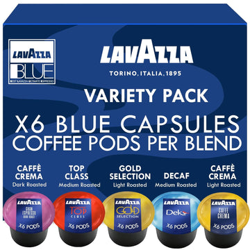 Lavazza Blue 30 Capsules, Variety Pack of 5 Flavours, 6 Capsules Each