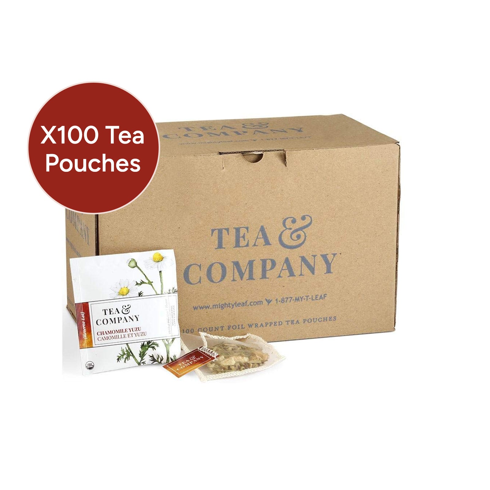 Mighty Leaf -Tea & Company Organic Chamomile Yuzu X 100 Tea Pouches