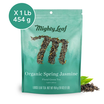 Mighty Leaf Loose Tea, Organic Spring Jasmine, 1 Pound Bag