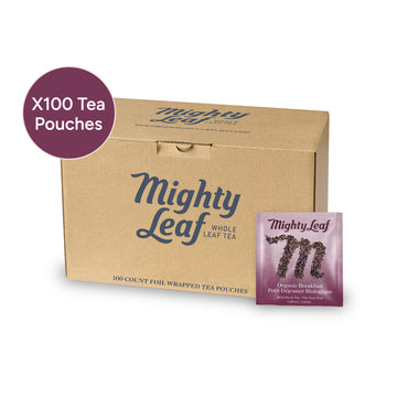 Mighty Leaf Organic Breakfast Tea X 100 Tea Pouches