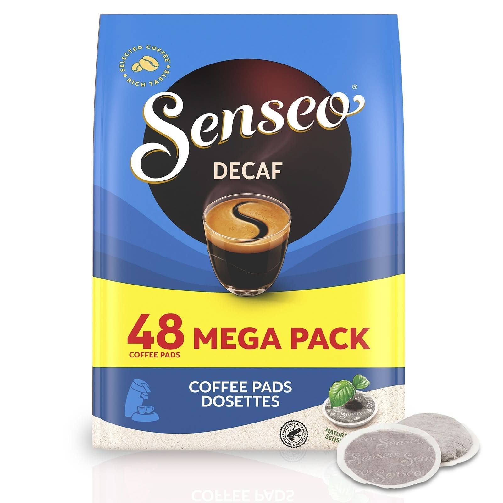 Senseo Decaf Coffee Pods, Medium Roast, Decaffeinated Soft Coffee Pods