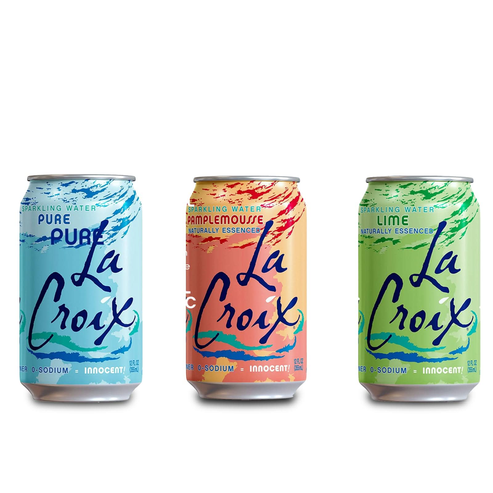 La Croix Sparkling Water 24-Pack, Lime, Pamplemousse, Natural, 8 Cans/