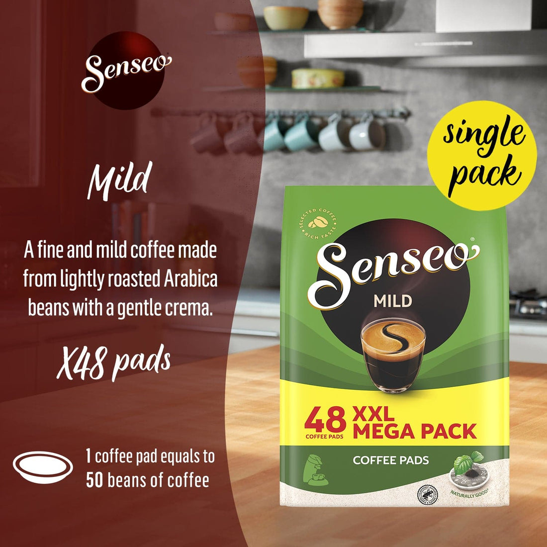 Senseo ® Mild Coffee Pads, Light Roast