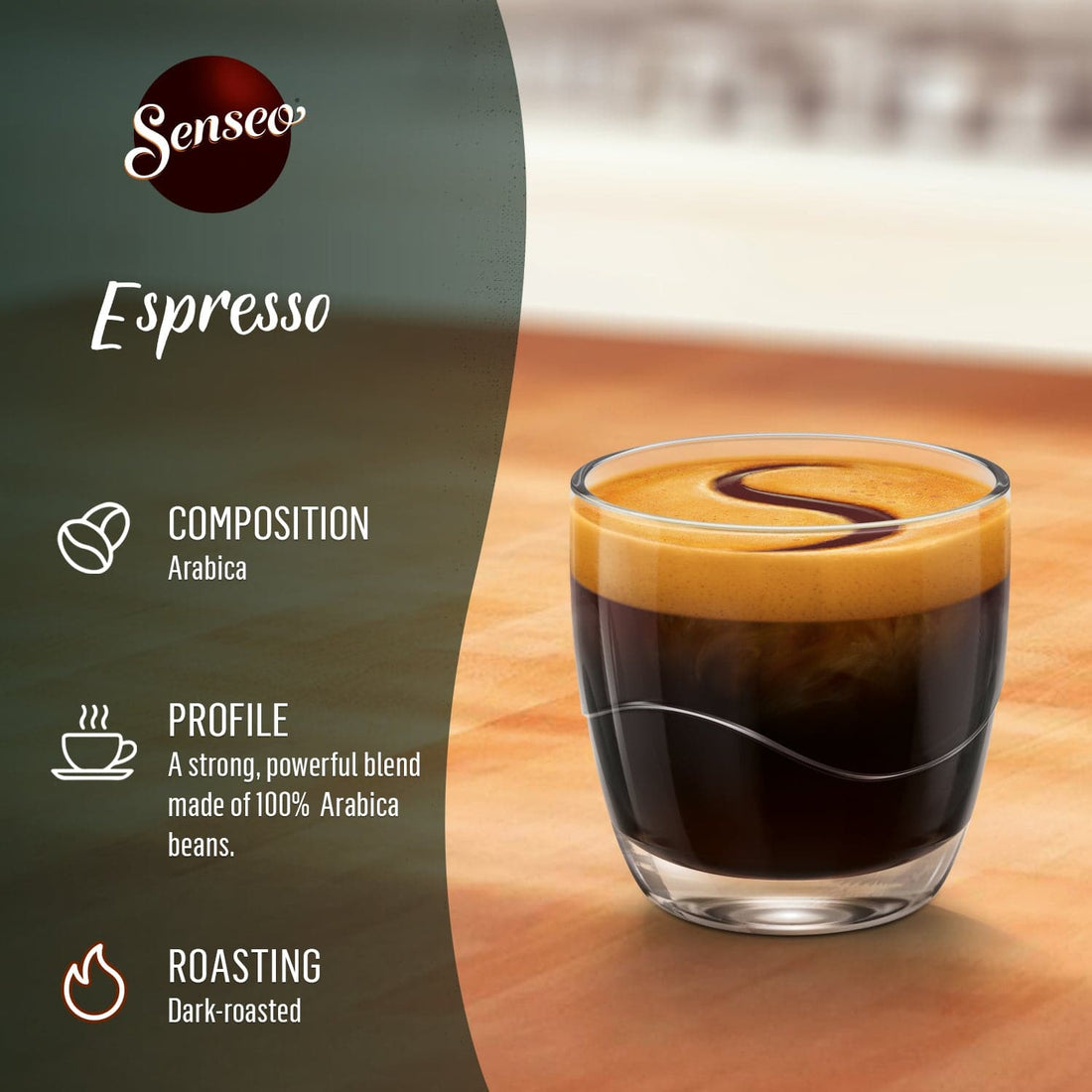 Senseo® Espresso Coffee Pads, Dark Roast X 80 pads