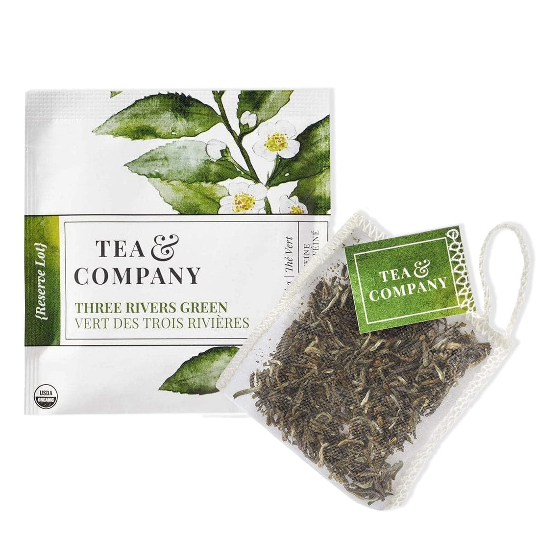 Mighty Leaf - Tea & Company Organic Three Rivers Green X 100 Tea Pouches