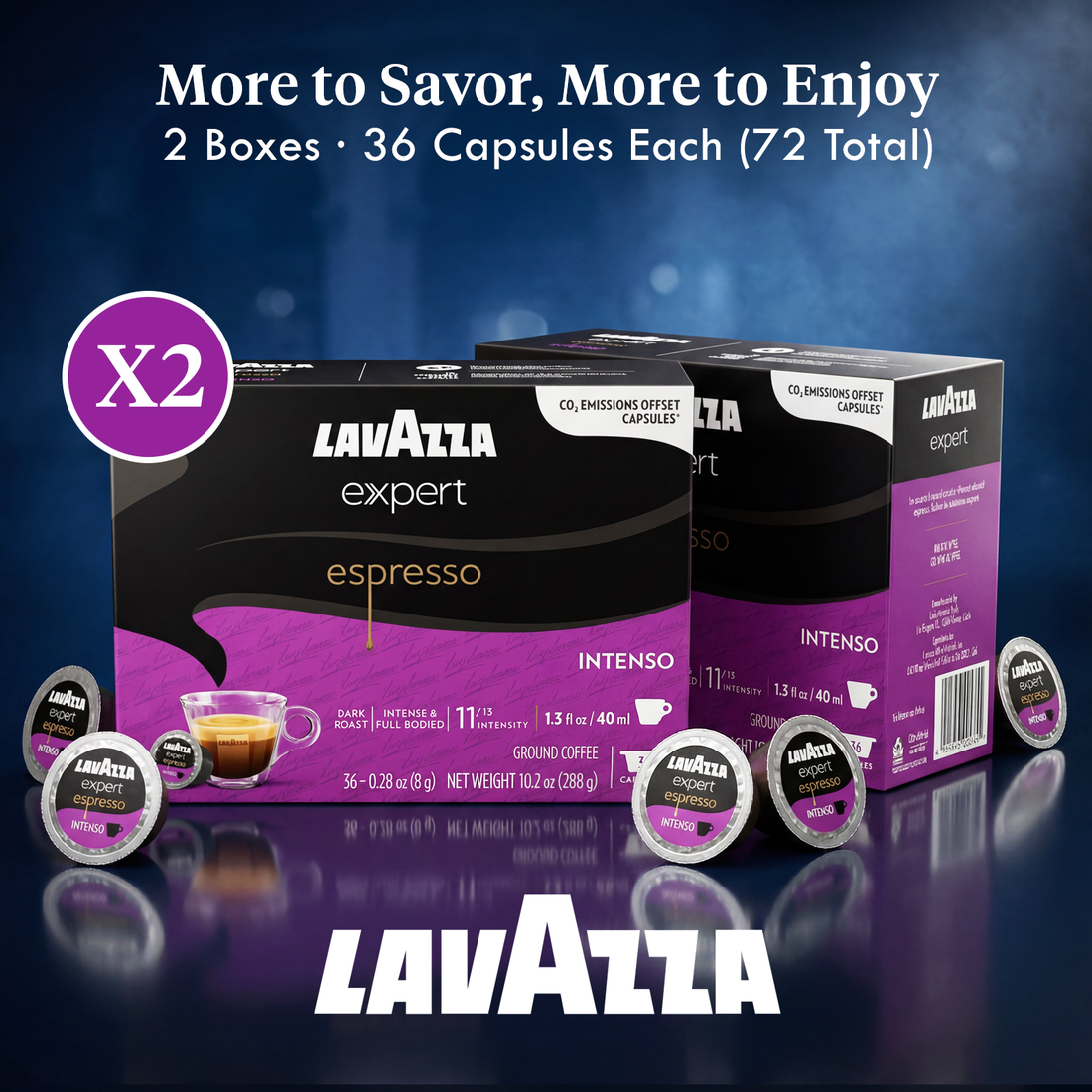 Lavazza Expert Intenso Coffee Capsules - 72 Count