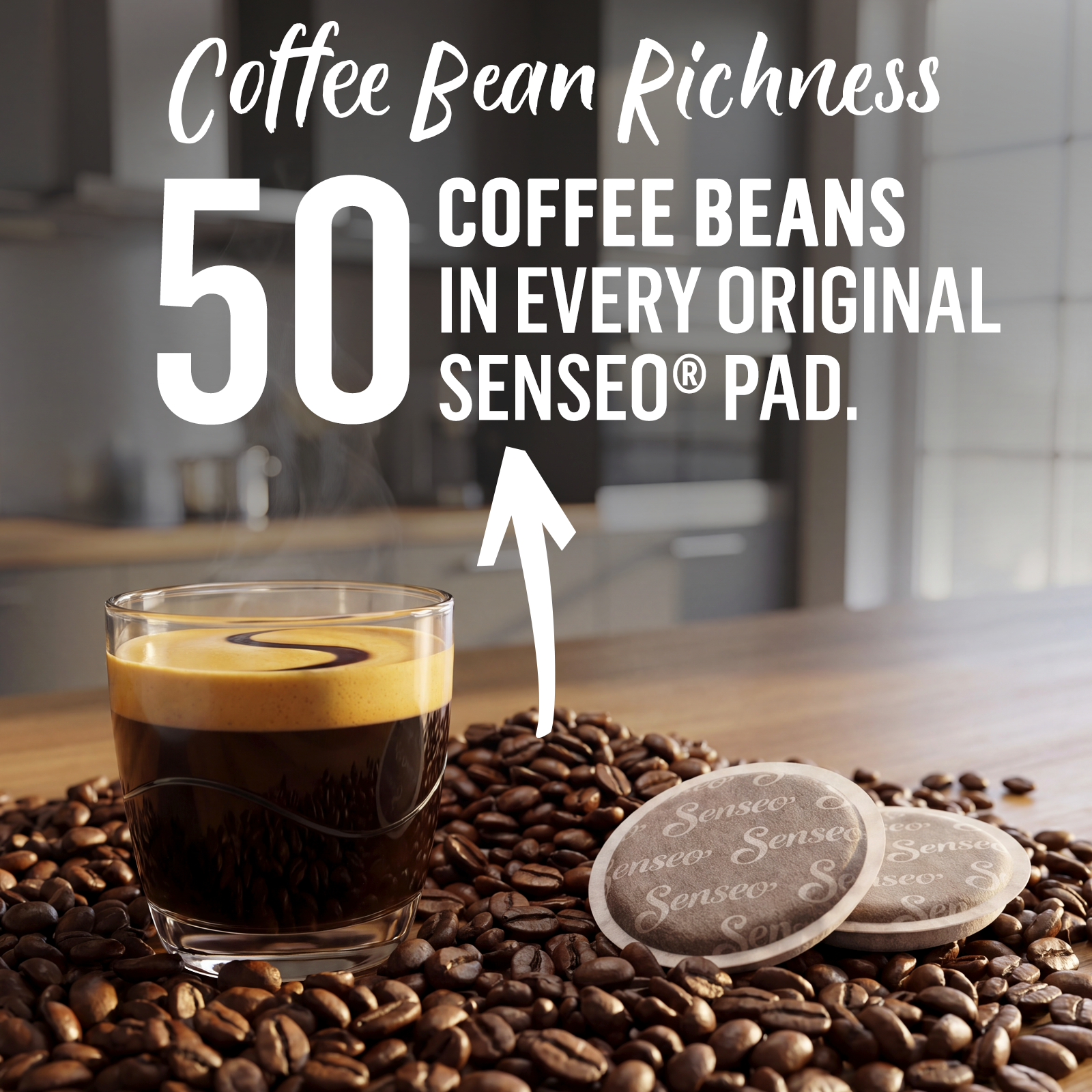 PeleCom Coffee Machine Compatible With Senseo Coffee Pods + Senseo Classic - coffee image