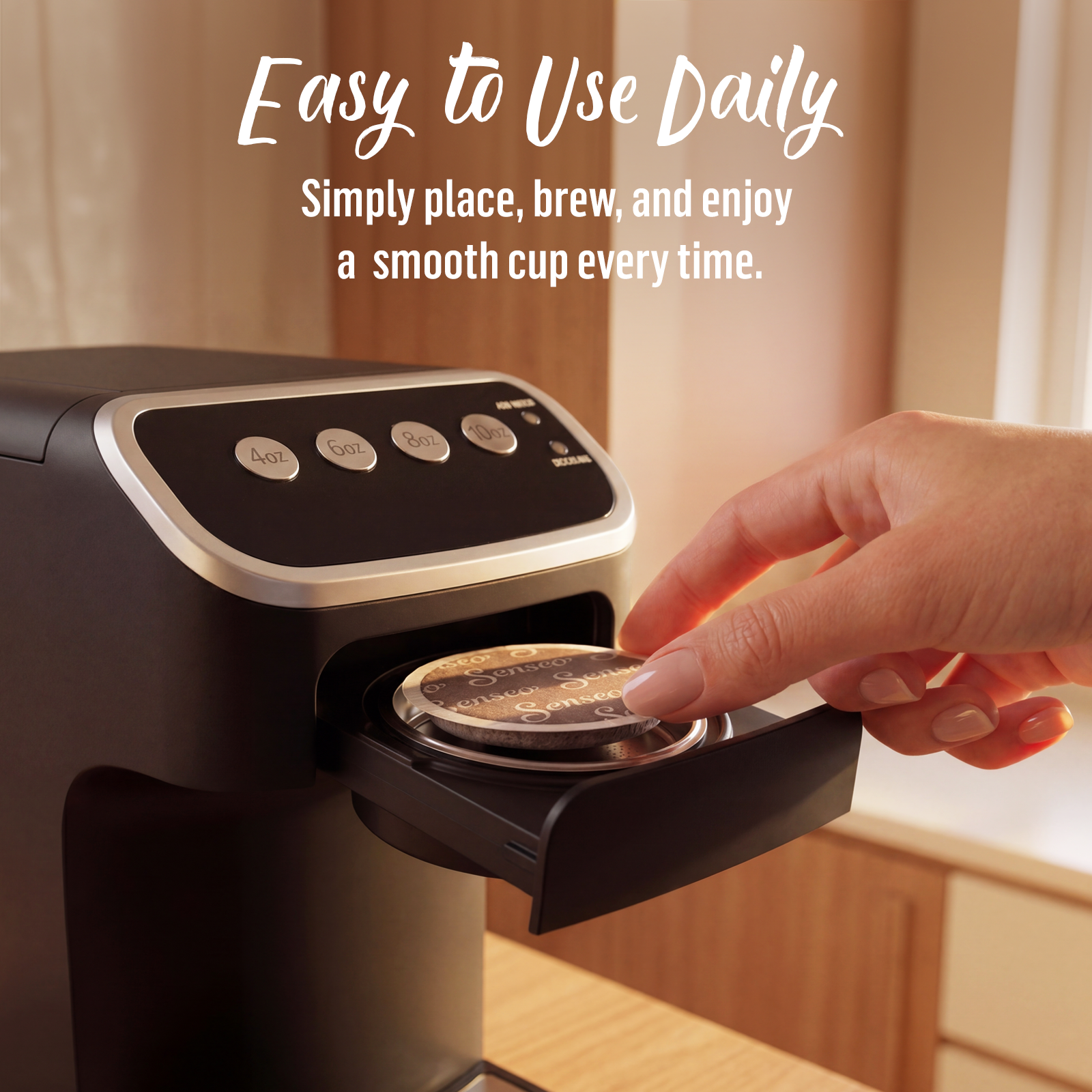 PeleCom Coffee Machine Compatible With Senseo Coffee Pods + Senseo Strong - coffee image