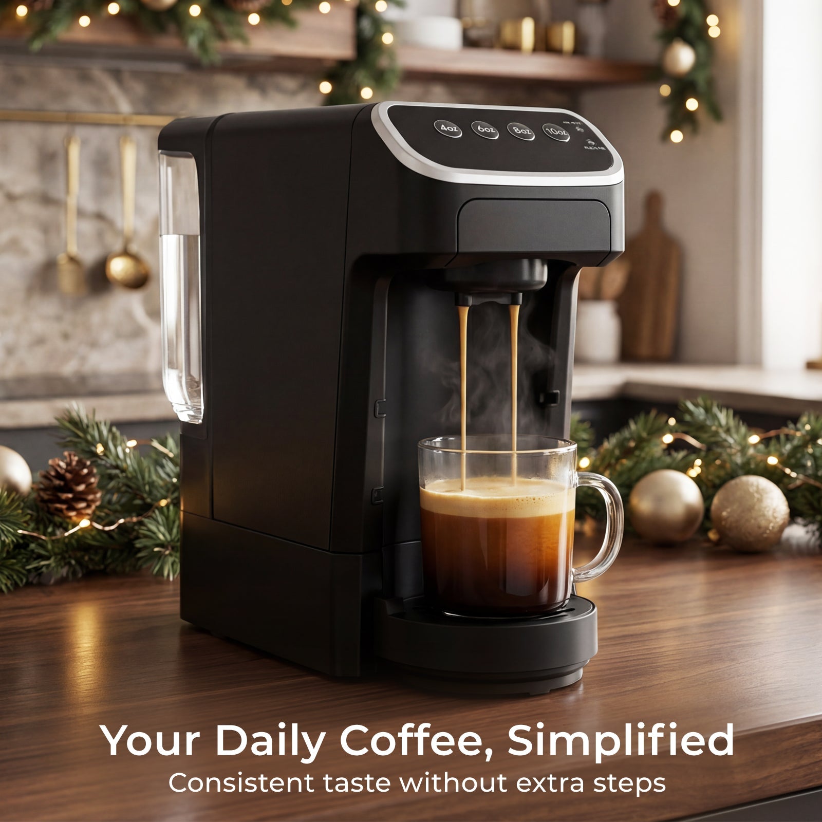PeleCom Coffee Machine Compatible With Senseo Coffee Pods + Senseo Espresso Pods - machine image