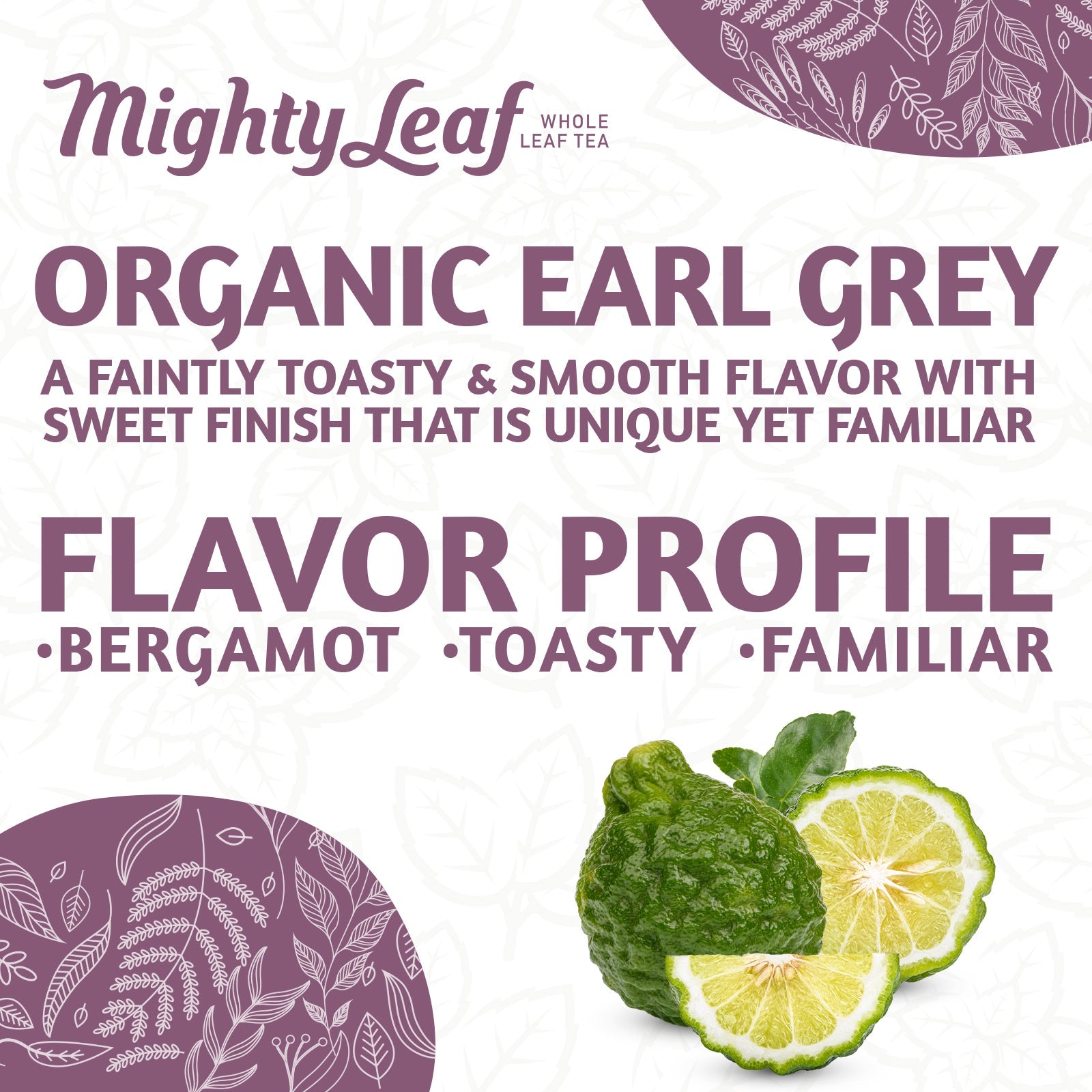 Mighty Leaf Tea Earl Grey Loose Leaf - 1 LB Bag | Black Tea Bergamot  