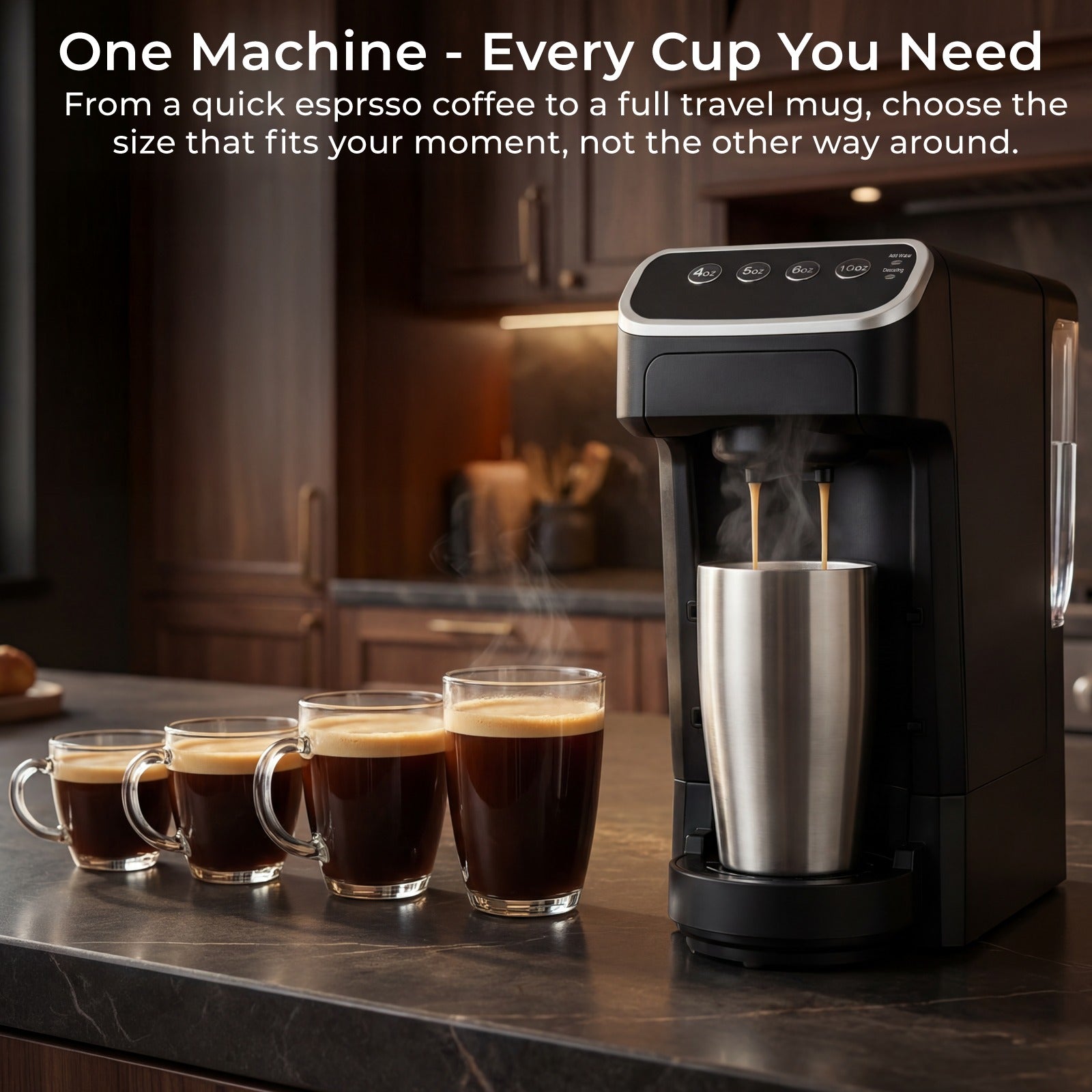 PeleCom Coffee Machine Compatible With Senseo Coffee Pods + Senseo Classic - machine image