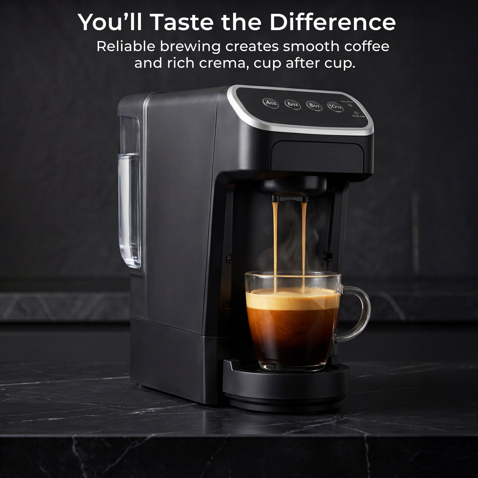 PeleCom Coffee Machine Compatible With Senseo Coffee Pods + Senseo Espresso Pods - machine image