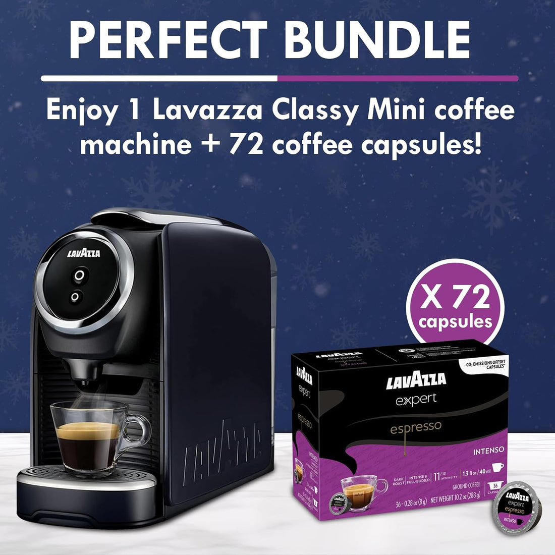 Lavazza Classy Plus + 72 Intenso Expert Capsules