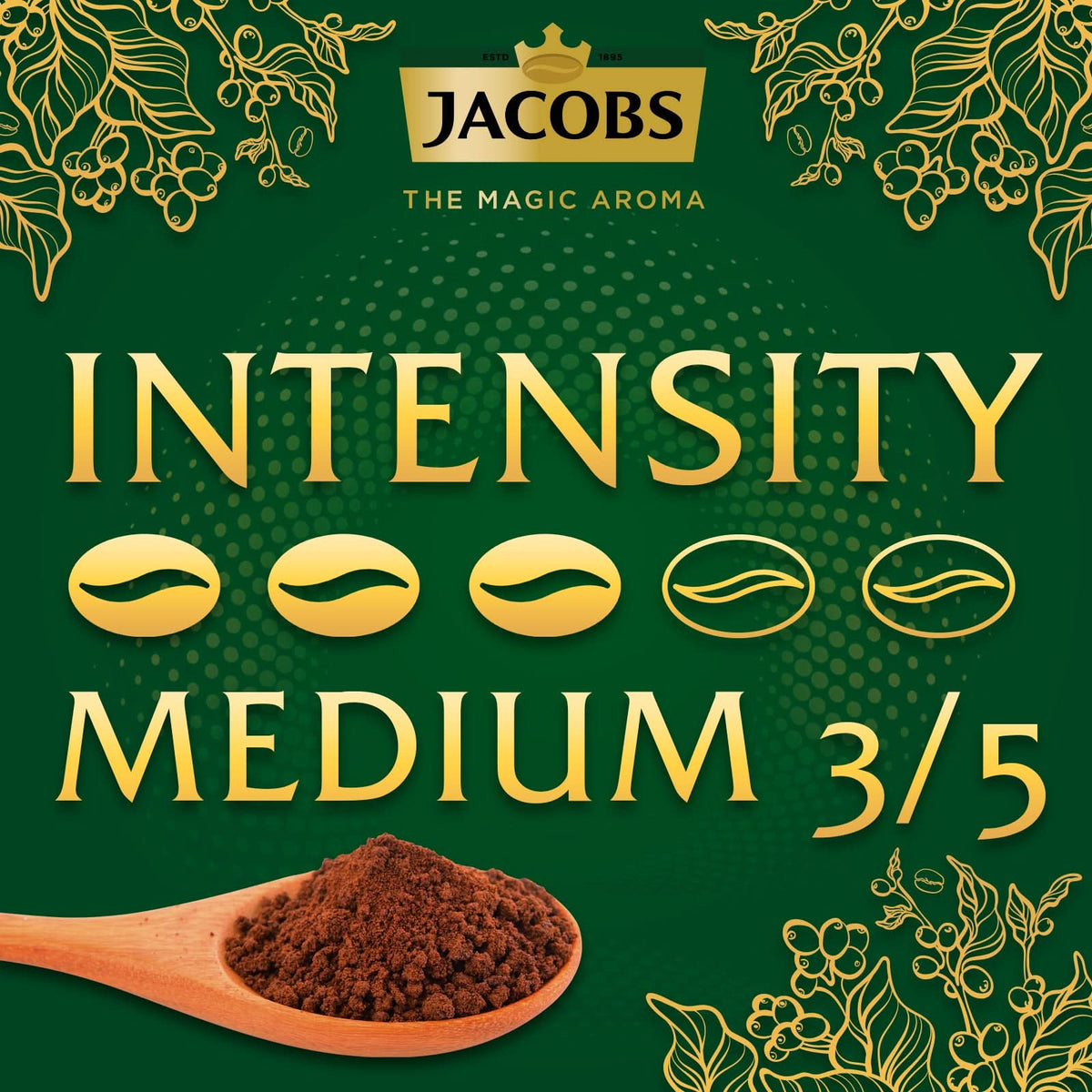 Jacobs Kronung Ground Coffee - 5 Packs, 500g Each BBD 9 January 2027