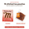 Mighty Leaf Organic African Nectar: 15 stitched tea pouches per box, each in its own foil sachet, best before Mar 26, 2027