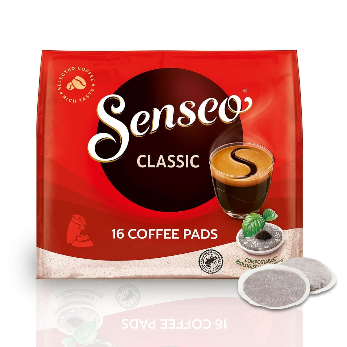 Senseo Classic Medium Roast Coffee Pods – 160 Count (16 x 10) BBD 8 February 2027