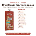 FLAVIA Bright Tea Co. Chai Spice Freshpacks: tasting notes and ingredients, best before Nov 8, 2026