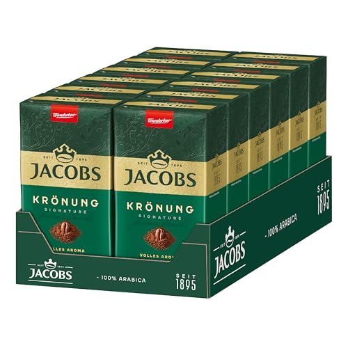 Jacobs Kronung Ground Coffee - 12 Packs, 500g Each