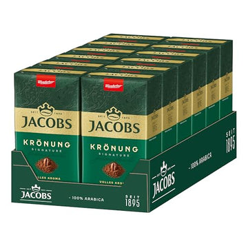 Jacobs Kronung Ground Coffee - 12 Packs, 500g Each