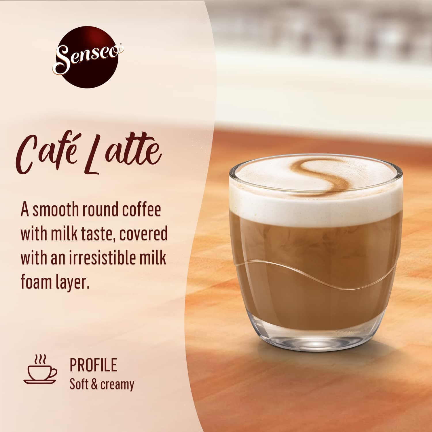 Senseo Cápsulas de café de vainilla Latte – Cápsulas de café de una sola  porción para máquina de café Senseo – Cápsulas de café compostables para  café
