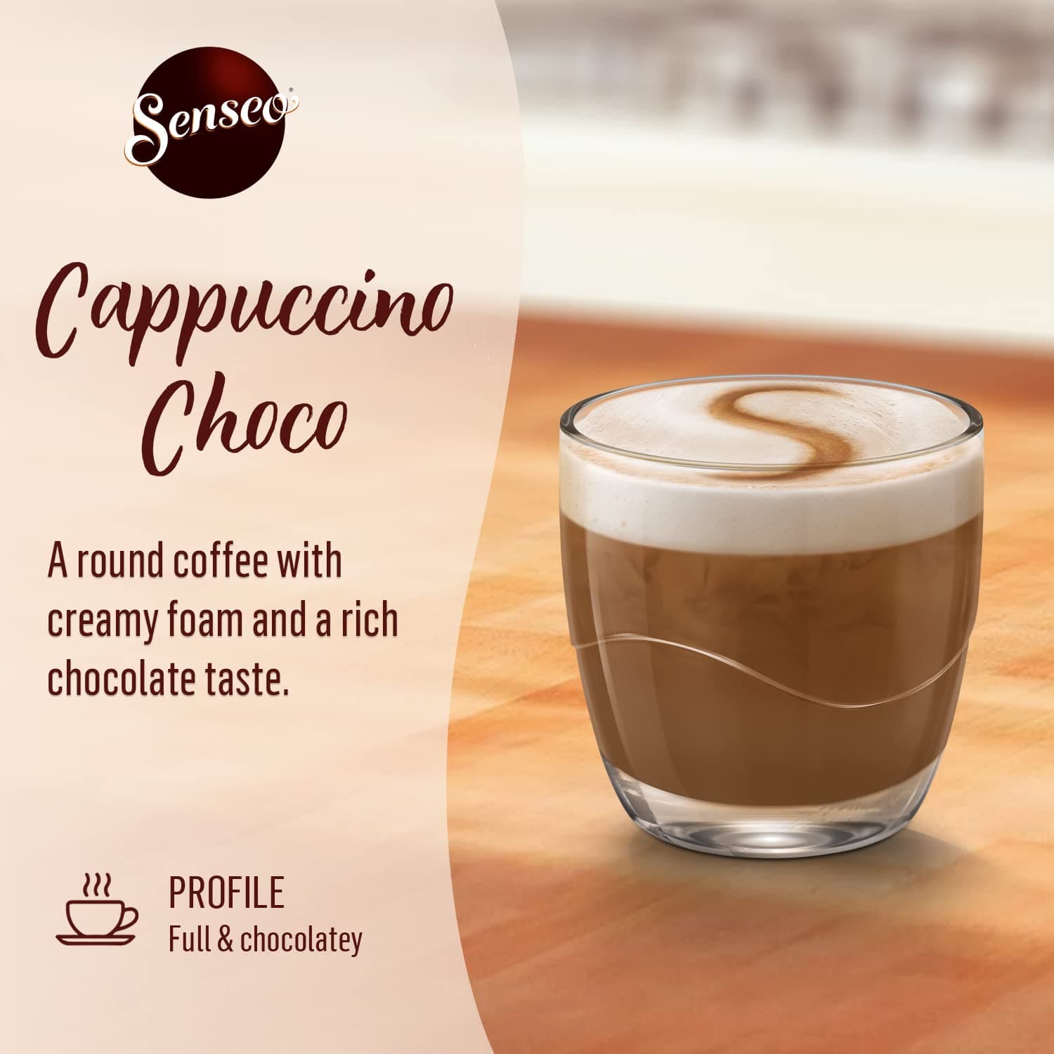 Senseo Cappuccino Choco – 4x8 Pods