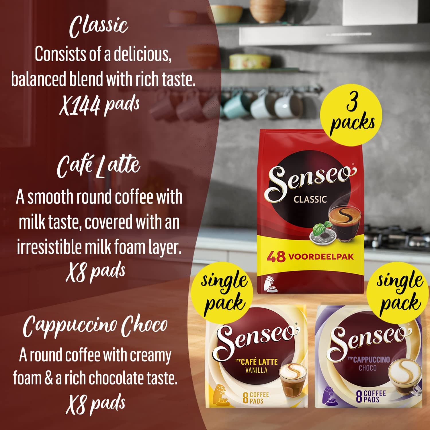 Senseo® Coffee Pods Classic with Variety Pack